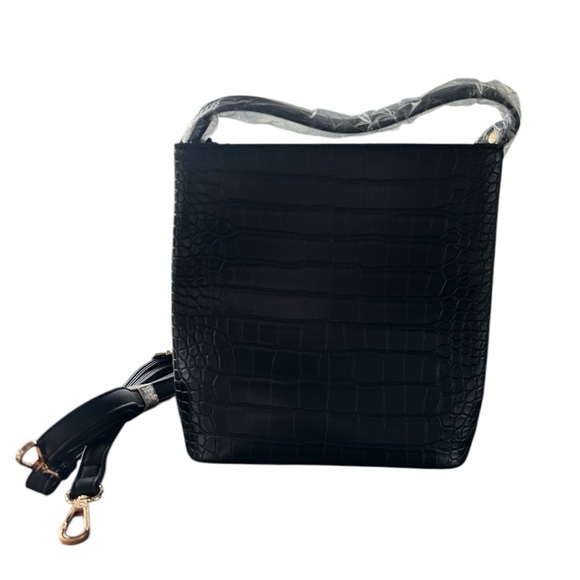 AOTA vegan croc print shoulder bag NWT - Picture 3 of 4